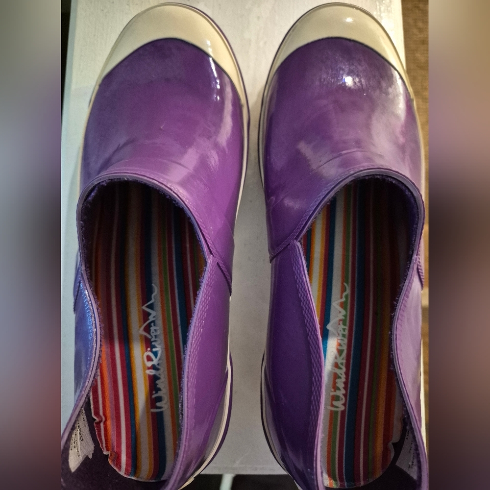Windriver Vibrant Purple Women's Rain Shoes, Size 8